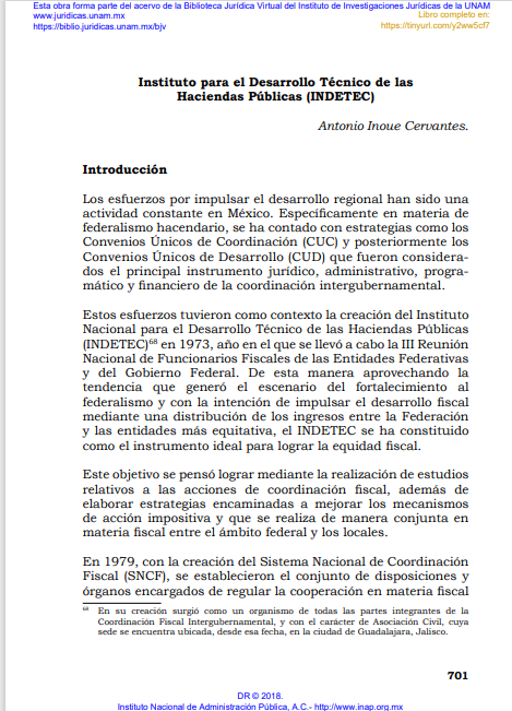 Contabilidad Gubernamental Mexico, Instituto para el Desarrollo Tecnico de las Haciendas Publicas